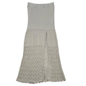 Free People Bari Column Skirt M Harvest Moon Crochet Maxi